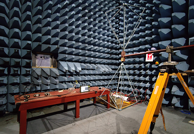 GRiDCASE 2507 in Anechoic Chamber being EMC Tested